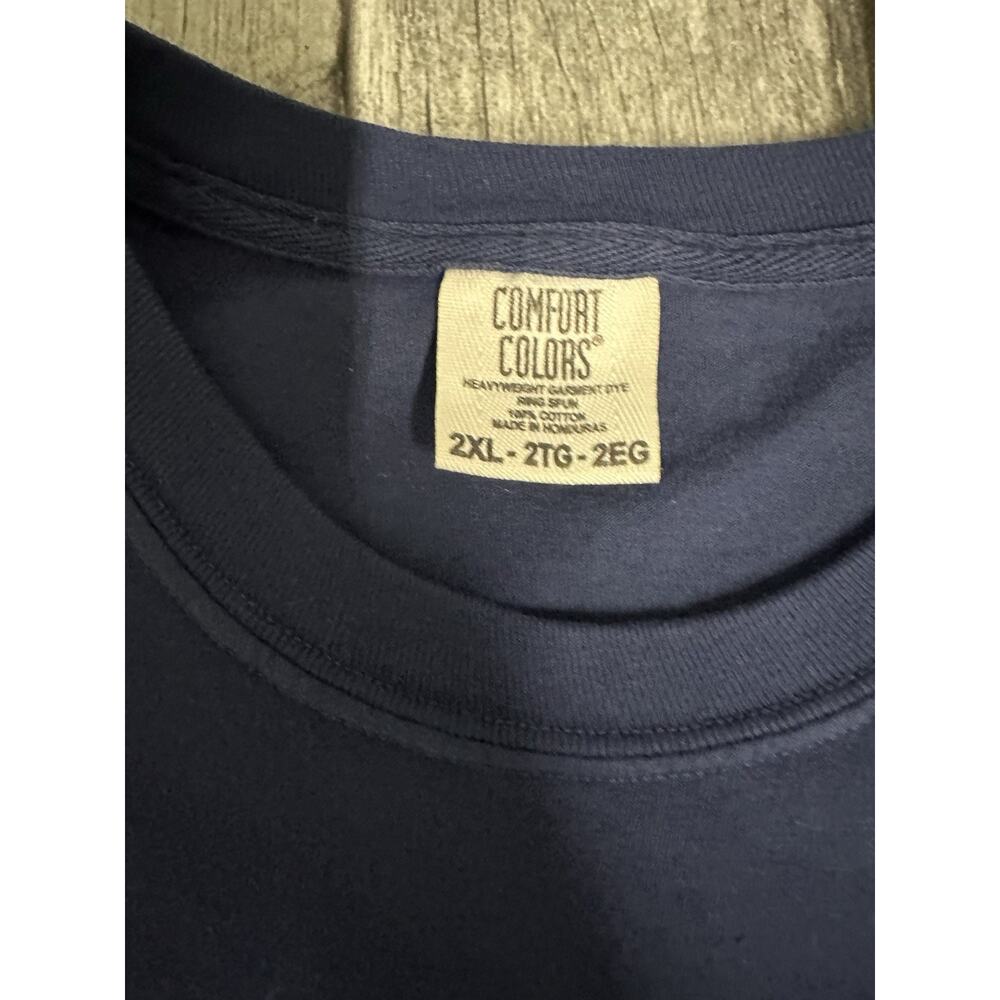 NWOT Adult Comfort Colors Penn State Nittany Lions Cotton Tshirt 2XL Navy XXL SS - Picture 3 of 9